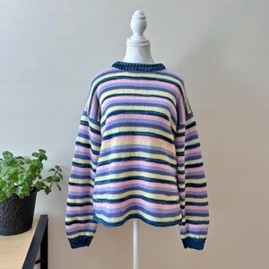Vintage Striped Multicolor Sweater